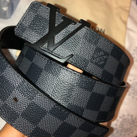 Louis Vuitton Belt Initials Damier Graphite - Picture 6 of 7